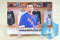 2020-21 SP Authentic Base Celebrated Moments #112 Alexis Lafreniere - Rangers